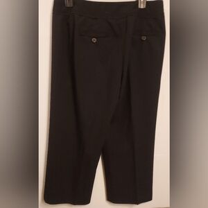 Dressbarn Career Classic Black Office Trousers Capri Style Size 10
